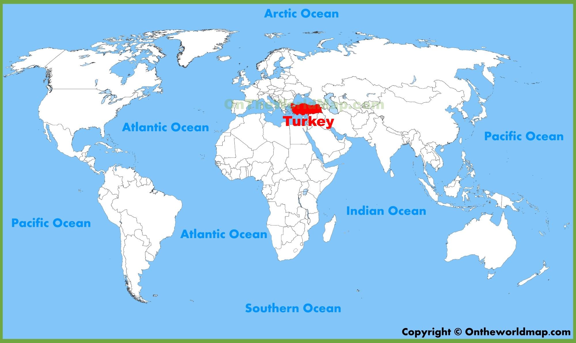 turquie carte monde