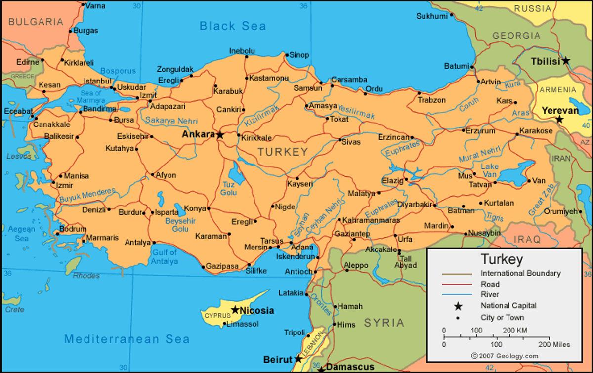 La Turquie Plan De La Ville Carte De La Turquie De La Ville à L