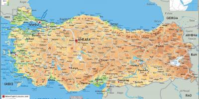 Carte de la Turquie îles